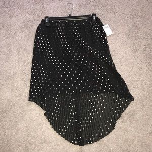 Charlotte Russe Polka Dot High-Low Skirt